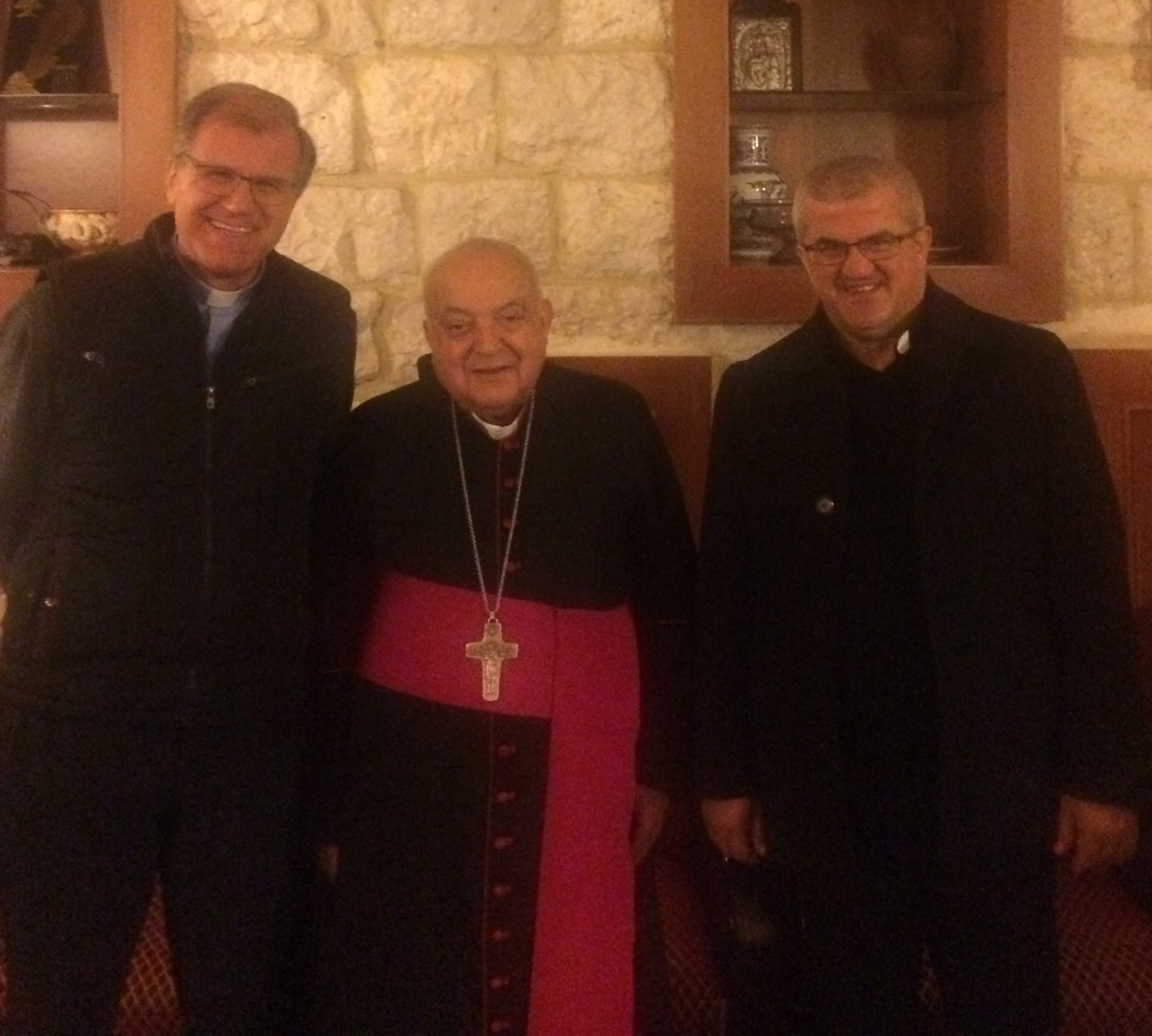 Avec Mgr George Abou Jaoude et Mgr Antoine Michael