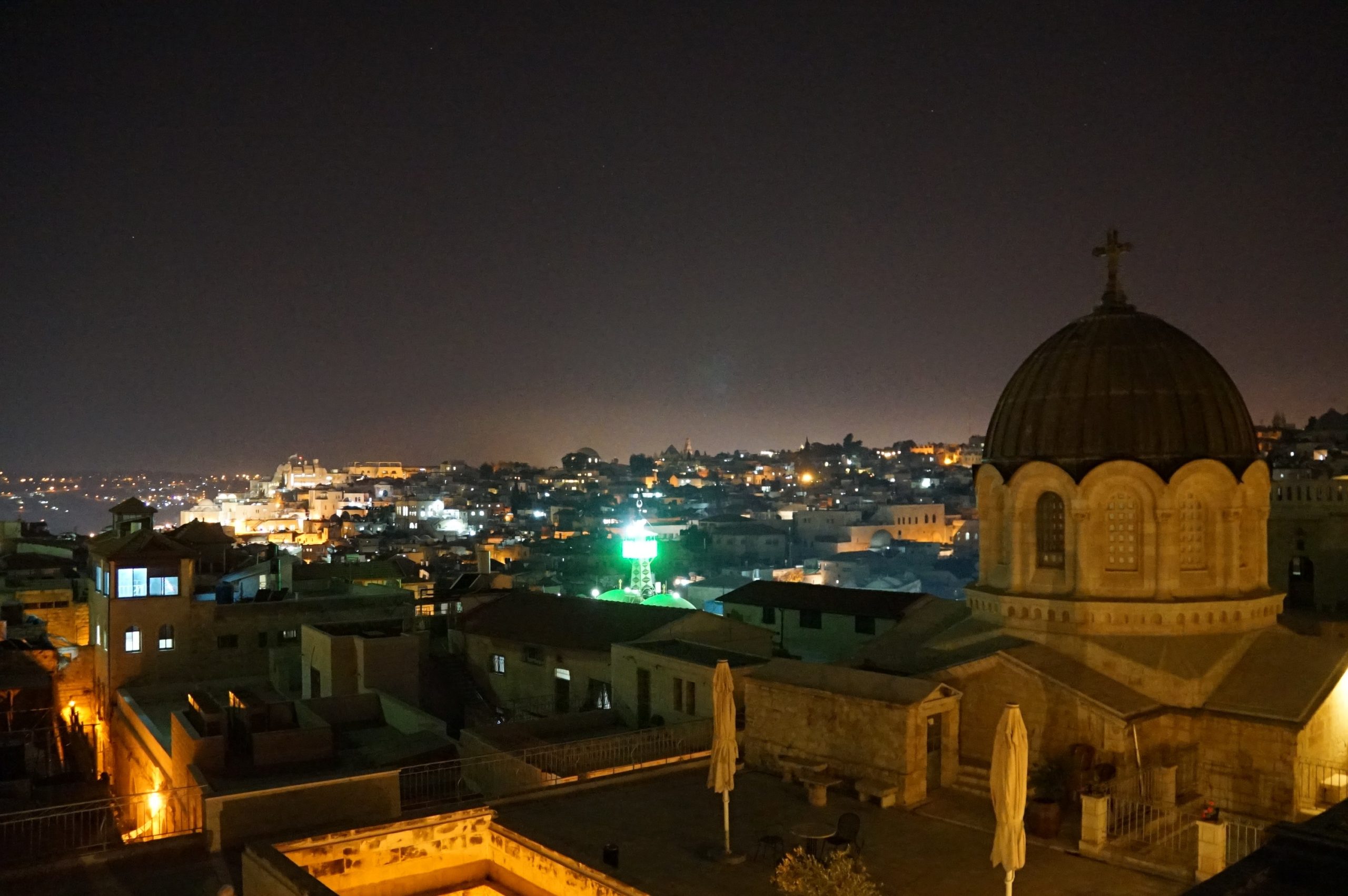 Jerusalem vue de nuit