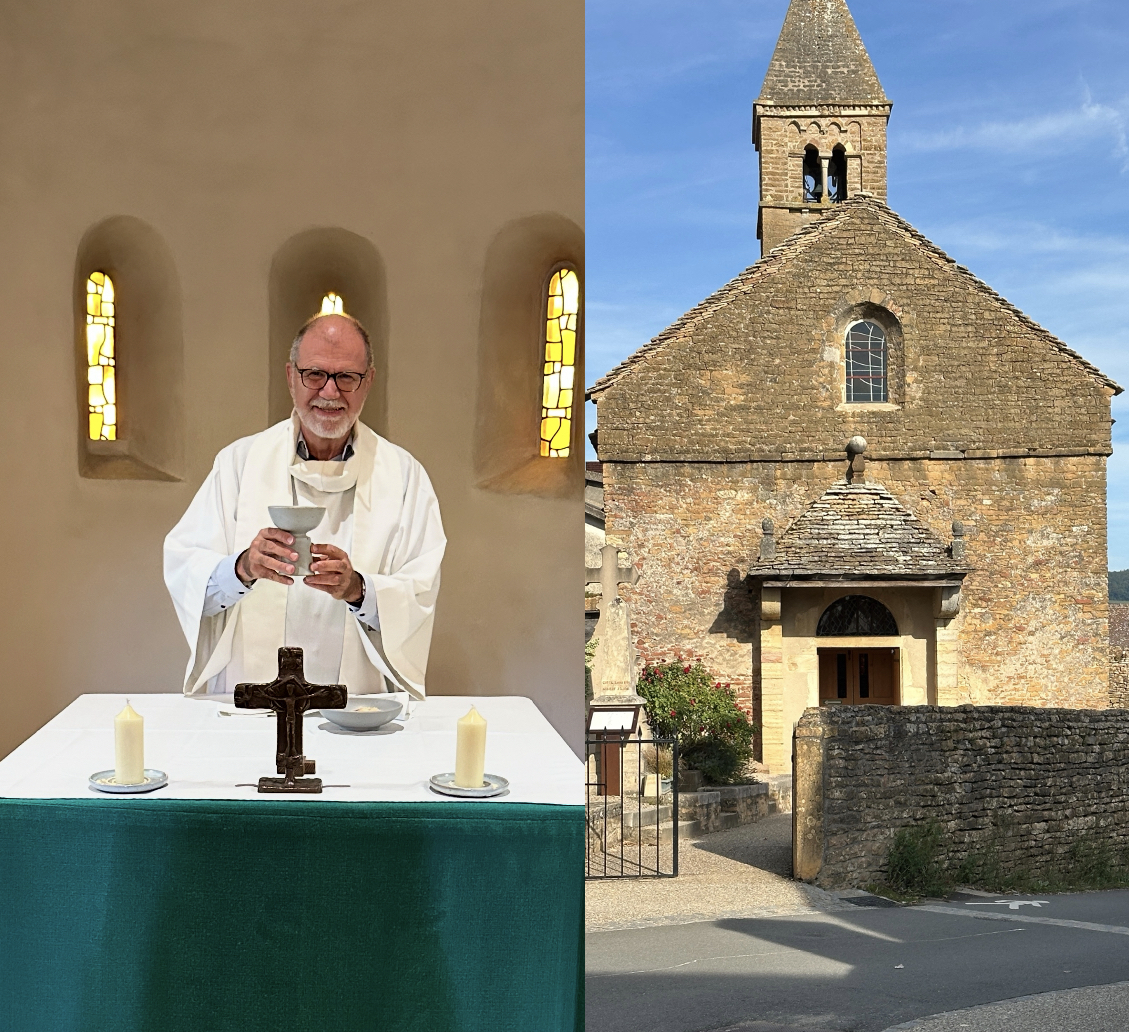 Walking with the Shepherd in Taizé.