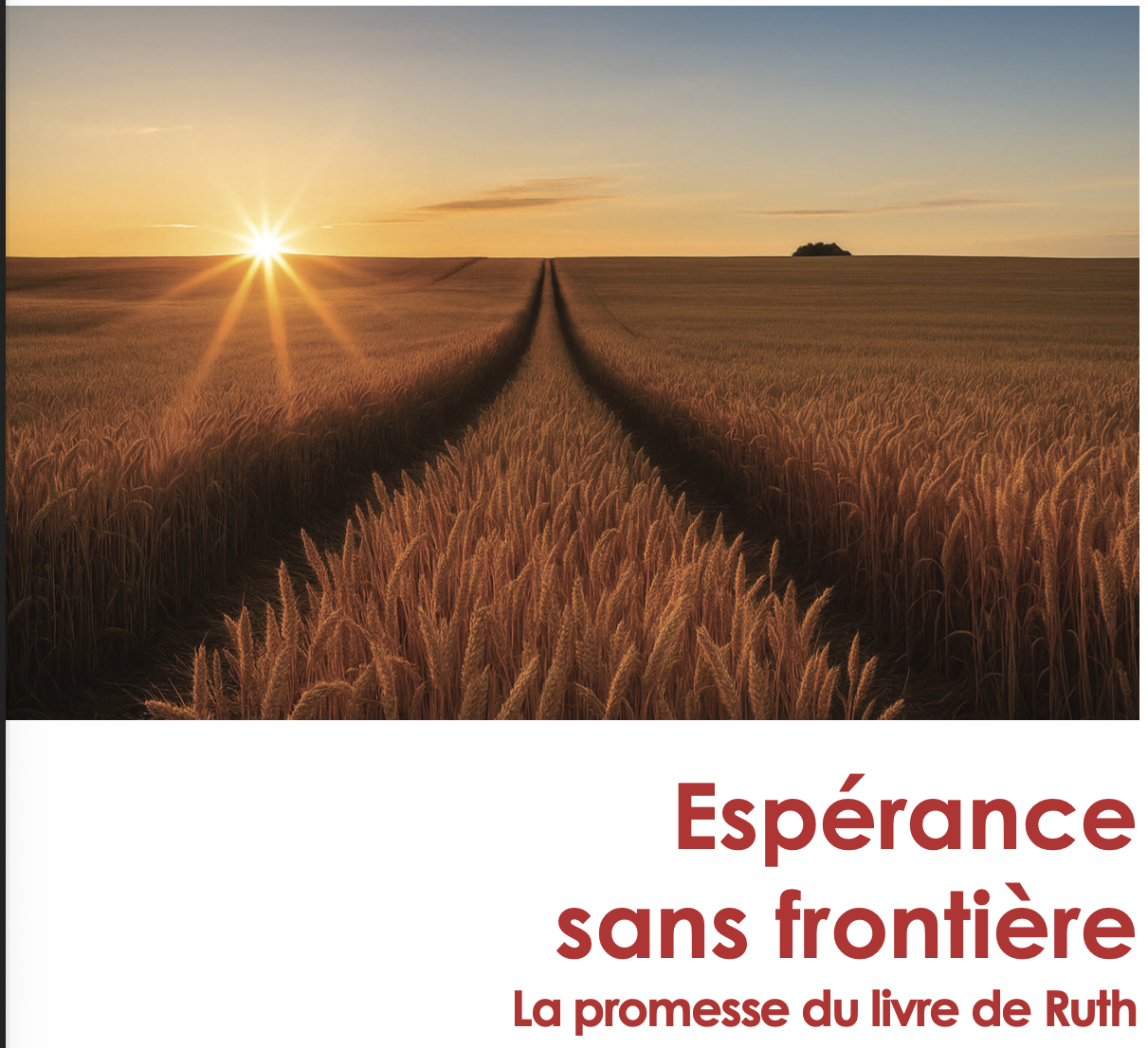 Le livre de Ruth : le champ où Dieu sème l’espérance